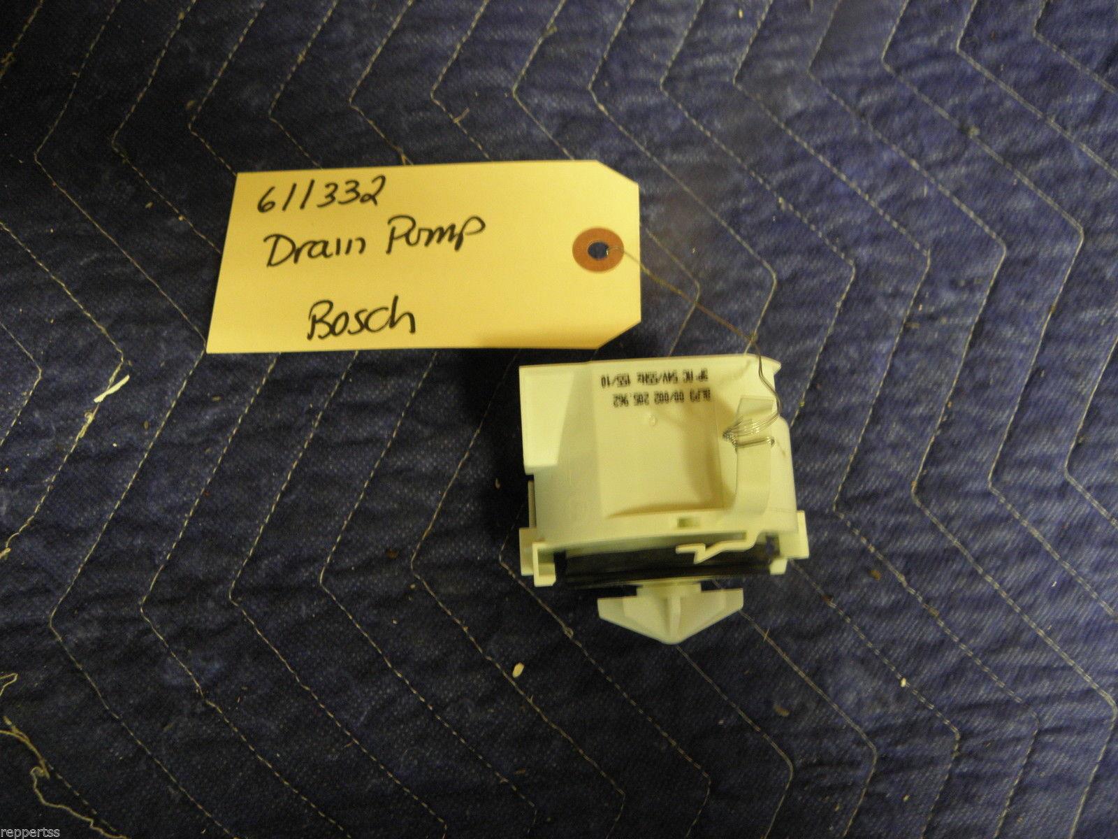 BOSCH DISHWASHER 611332 DRAIN PUMP USED PART ASSEMBLY FREE SHIPPING BOSCH DISHWASHER 611332 DRAIN PUMP USED PART ASSEMBLY FREE SHIPPING